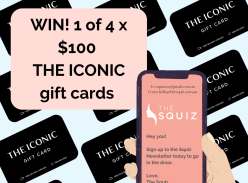 Win 1 of 4 $100 ICONIC Gift Cards