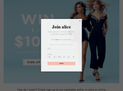 Win 1 of 4 $1000 Alice McCall wardrobes