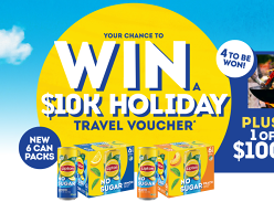 Win 1 of 4 $10k Travel Vouchers