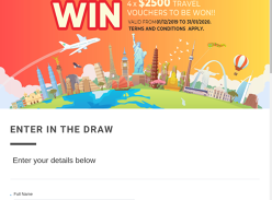 Win 1 of 4 $2,500 Travel Vouchers