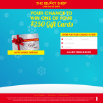 Win 1 of 4 $250 Gift Cards