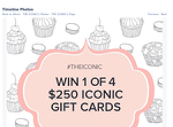 Win 1 of 4 $250 vouchers for 'The Iconic'!