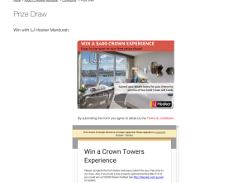 Win 1 of 4 $400 'Crown Towers' experiences!