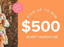 Win 1 of 4 $500 Adrift Gift Vouchers