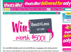 Win 1 of 4 $500 'Best & Less' gift cards + an exclusive online styling session!