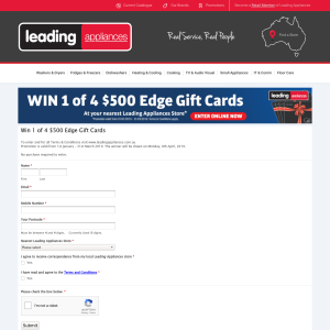 Win 1 of 4 $500 Edge Gift Cards