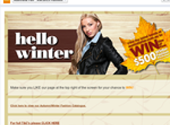 Win 1 of 4 $500 winter fashion wardrobes!