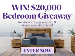 Win 1 of 4 $5K Beds N Dreams Gift Vouchers