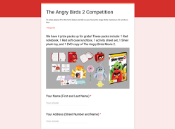 Win 1 of 4 Angry Birds 2 Packs
