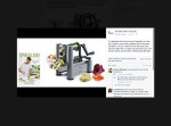 Win 1 of 4 Baccarat Spiralisers + a copy of Pete Evan's book 'Spiralise'!