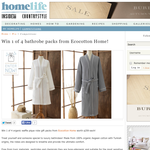 Win 1 of 4 bathrobe packs from Ecocotton Home!