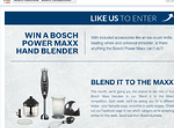 Win 1 of 4 Bosch Maxx blenders!