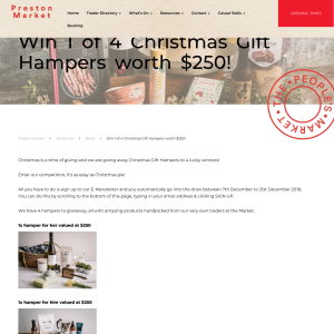 Win 1 of 4 Christmas Gift Hampers