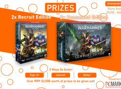 Win 1 of 4 copies of Warhammer Command Edition or Recruit Edition