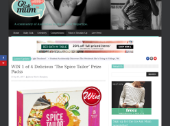 Win 1 of 4 Delicious 'The Spice Tailor' Prize Packs