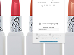 Win 1 of 4 gorgeous organic lipsticks!