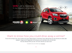 Win 1 of 4 Holden Trax prize packs!