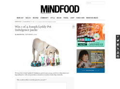 Win 1 of 4 'Joseph Lyddy' pet Indulgence packs