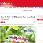 Win 1 of 4 Nature's Way superfood hampers!