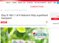 Win 1 of 4 Nature's Way superfood hampers!