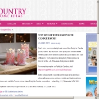 Win 1 of 4 Partylife Candle Packs