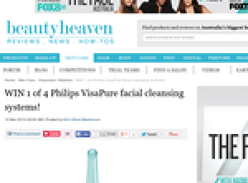Win 1 of 4 Philips VisaPure facial cleansing systems!