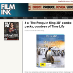 Win 1 of 4 'The Penguin King 3D' combo packs!