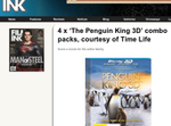 Win 1 of 4 'The Penguin King 3D' combo packs!