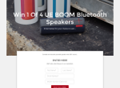 Win 1 of 4 UE Boom Bluetooth Speakers!
