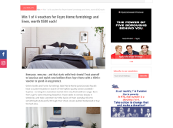 Win 1 of 4 vouchers for Feyre Home furnishings and linen, worth $500 each!