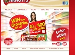 Win 1 of 40 $400 IGA Gift Cards