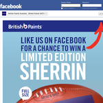 Win 1 of 40 limited edition 'British Paints' AFL Sherrin footballs! - British Paints