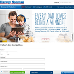 Win 1 of 400 $100 Harvey Norman gift cards!