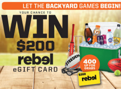 Win 1 of 400 $200 Rebel Gift Cards