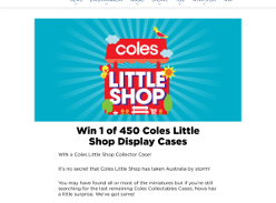 Win 1 of 450 Coles Little Shop Display Cases