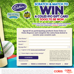 Win 1 of 5,000 $10 Coles gift cards!