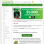 Win 1 of 5 $1,000 Woolworths Online vouchers!