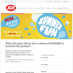 Win 1 of 5 $10,000 summer holidays + 10 x $250 gift cards to be won!