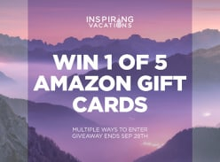 Win 1 of 5 $100 Amazon Gift Cards