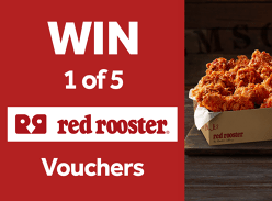 Win 1 of 5 $100 Red Rooster Vouchers