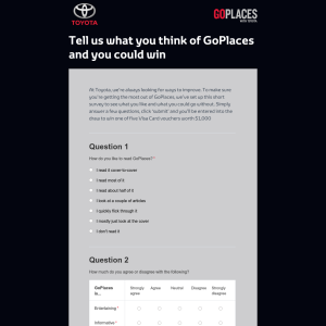 Win 1 of 5 $1000 Visa Card Vouchers