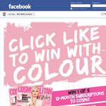 Win 1 of 5 12 month subscriptions to Cosmopolitan Magazine!