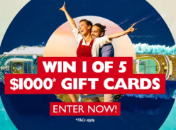 Win 1 of 5 $1K Flight Centre Gift Cards