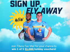 Win 1 of 5 $1k Holiday Vouchers