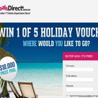 Win 1 of 5 $2,000 holiday vouchers!