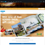 Win 1 of 5 $2,000 IKEA gift cards!
