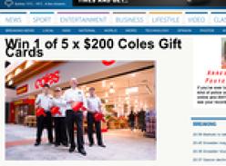 Win 1 of 5 $200 Coles gift cards!