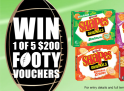 Win 1 of 5 $200 Footy Vouchers