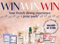 Win 1 of 5 $200 French Restaurant Vouchers + Beauty Pack