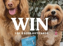 Win 1 of 5 $200 Gift Cards